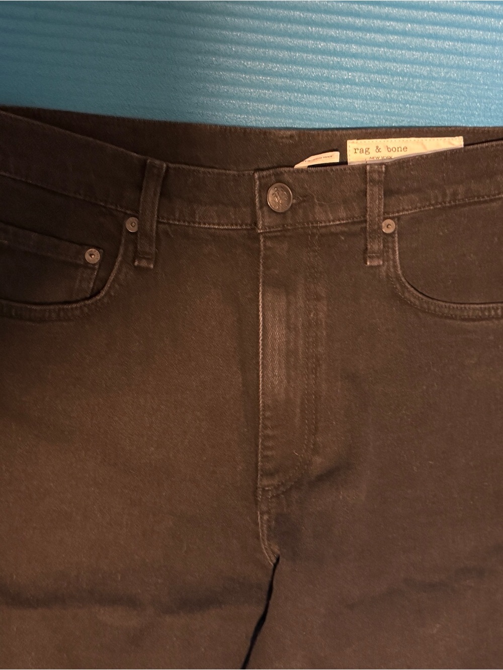 rag & bone “Andi” Women’s Cropped Wide Leg Jeans in Black - Picture 2 of 8